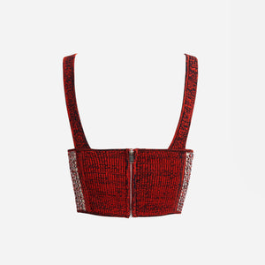 Dion Lee Crochet Corset - Red Marle