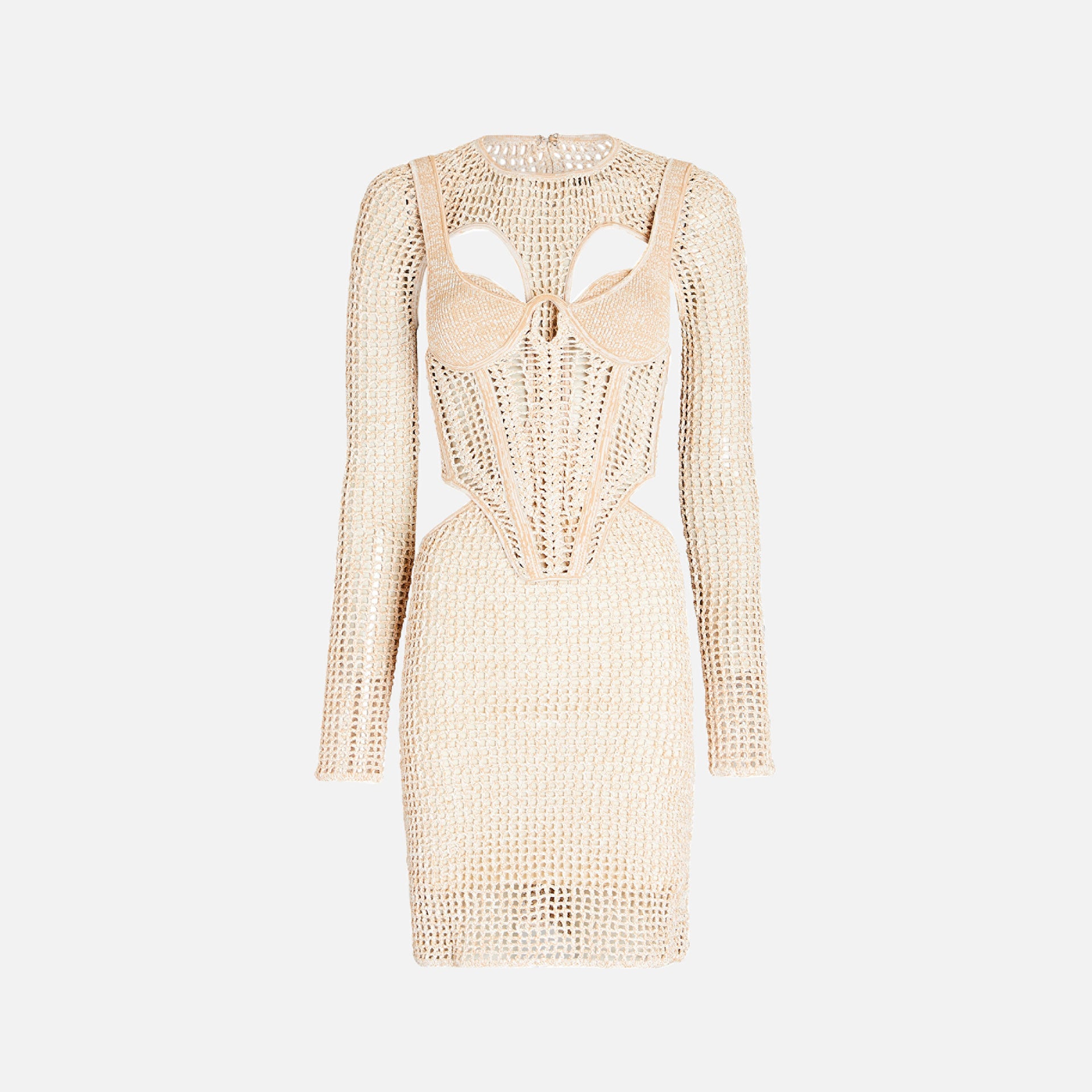 dion lee stirrup crochet dress Dion Lee Stirrup Crochet Dress Cream Size XS/Au 6