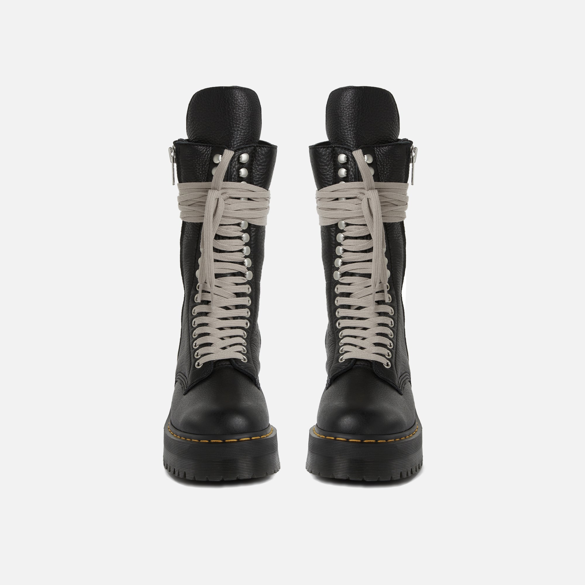 靴 Rick Owens Dr Martens CALF LENGTH BOOTS DR MARTENS × RICK OWENS QUAD SOLE CALF LENGTH BOOT – LABSTORE WORLD