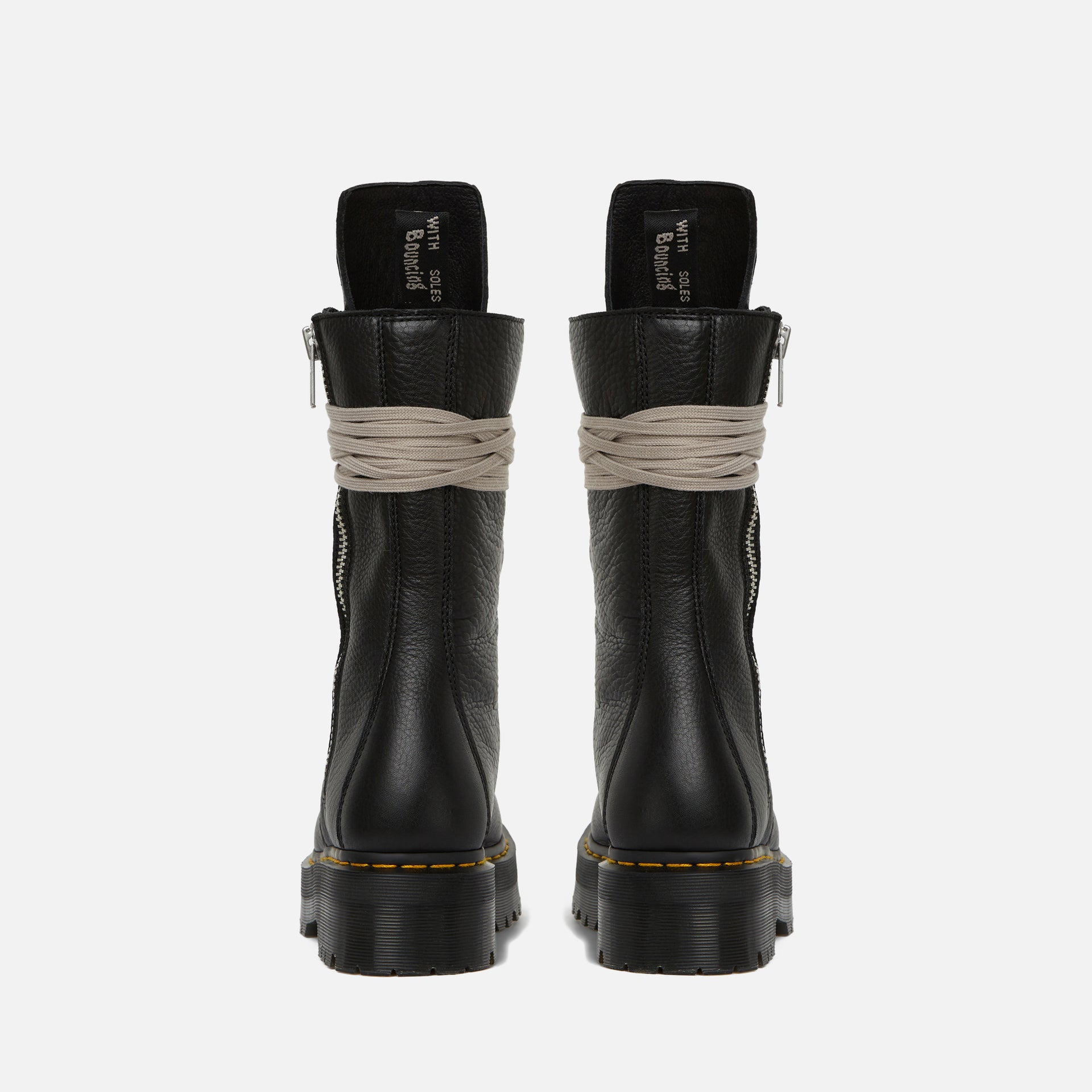 Dr. Martens x Rick Owens Quad Sole Calf Length Boot - Black