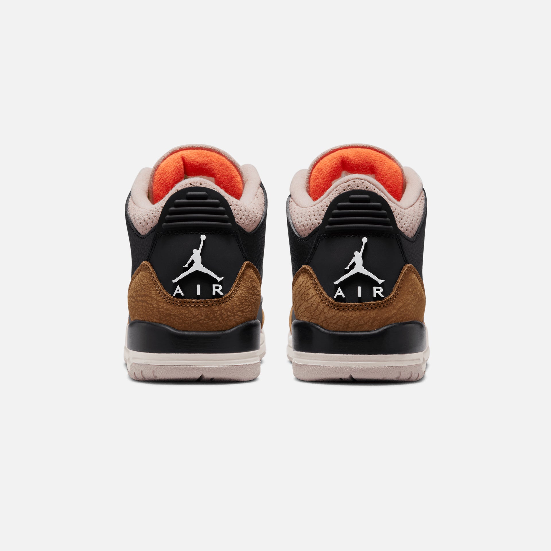 Nike GS Air Jordan 3 Retro - Black / Rush Orange  / Fossil Stone / Sail