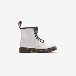 Dr. Martens Youth 1460 Ankle Boots - White Patent Lamper