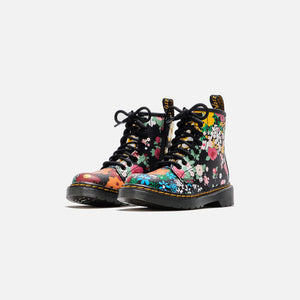 Dr. Martens 1460 Junior Hydro Floral - Black / Yellow / White / Red