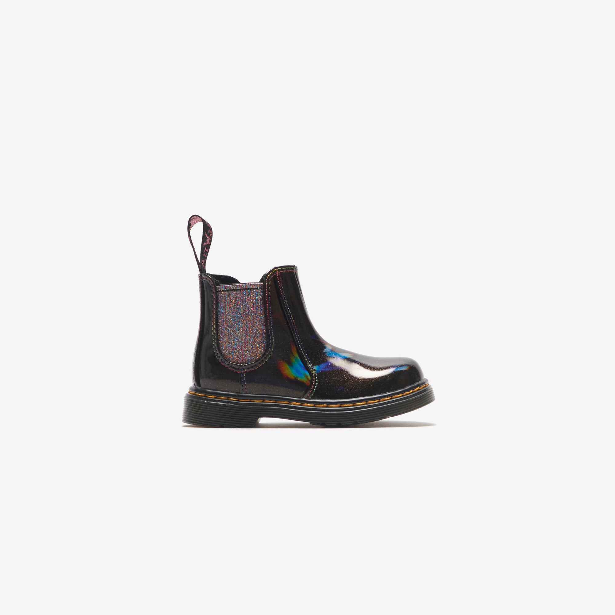 Dr. martens junior 2976 outlet patent chelsea boot black