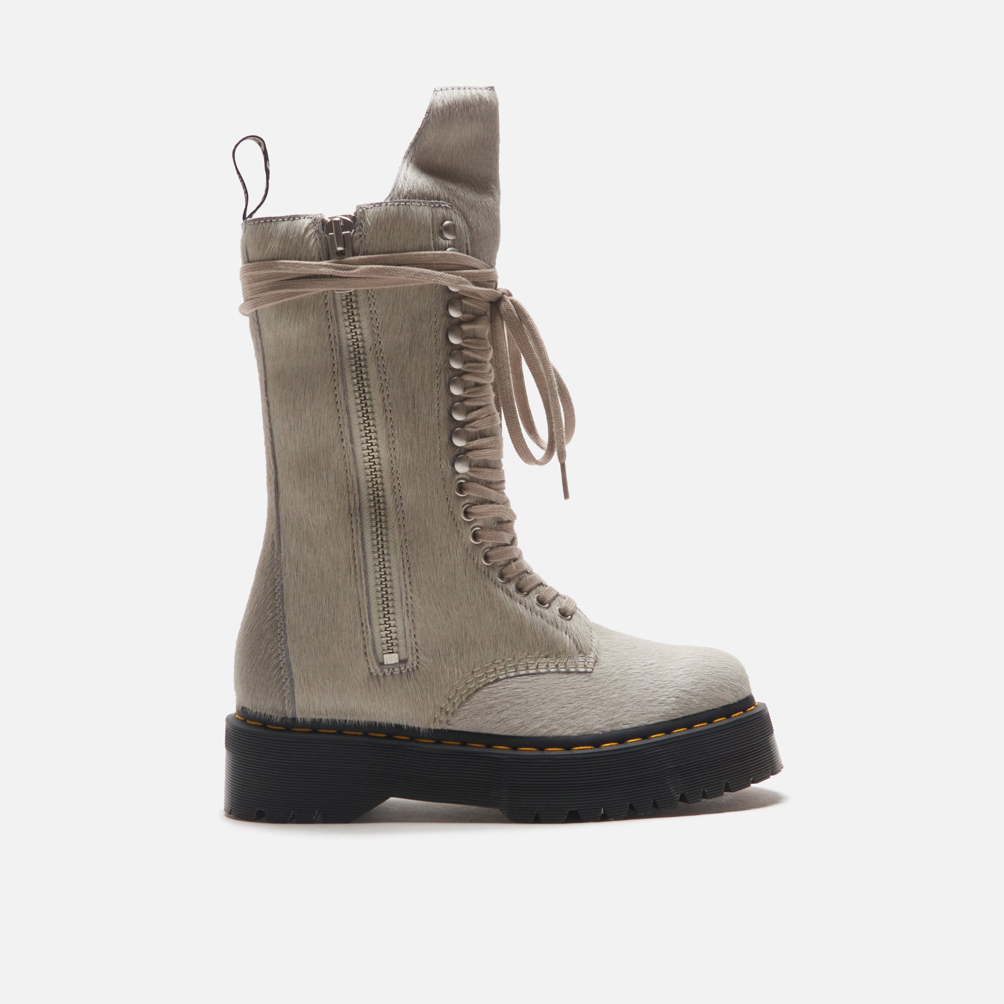 Dr. Martens x Rick Owens WMNS Quad Sole Calf Length Boot - Pearl