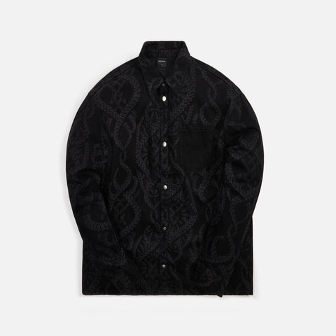 Daily Paper Laro Relaxed Fit L/S Shirt - Black Braids