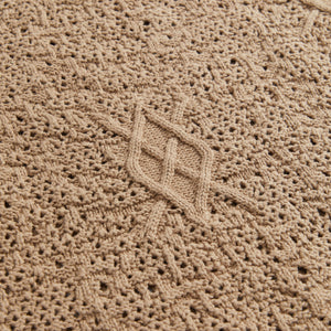 Daily Paper Shield Crochet Tee - Hazel Brown