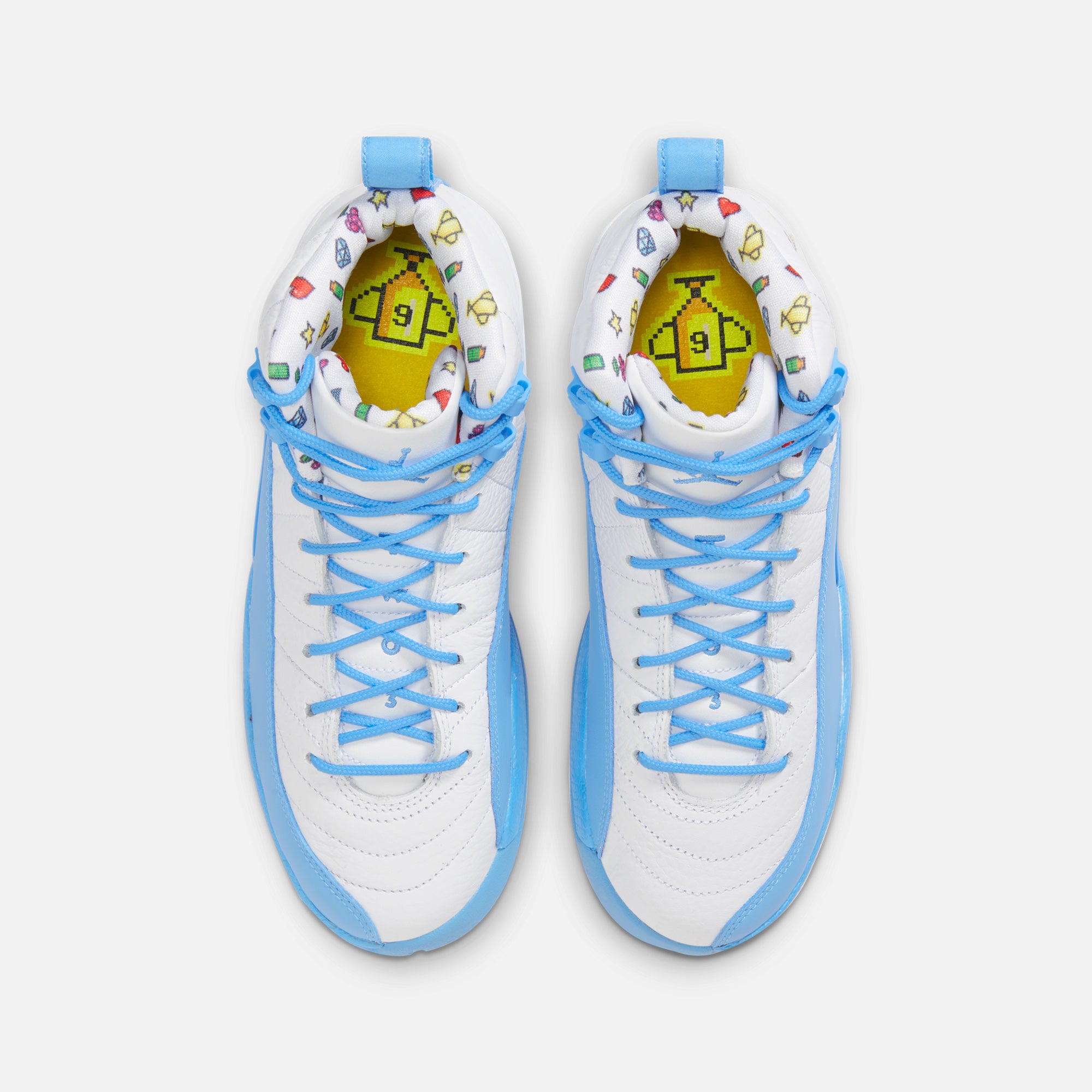 jordan 12 blue and yellow