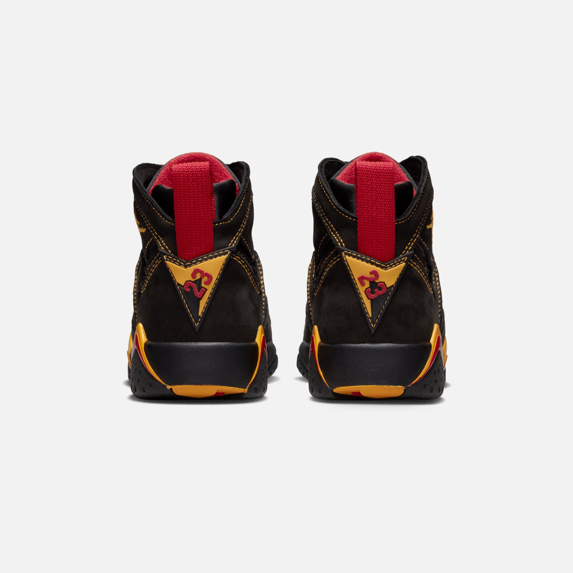 Nike Grade School Air Jordan 7 Retro - Black / Citrus / Varsity Red