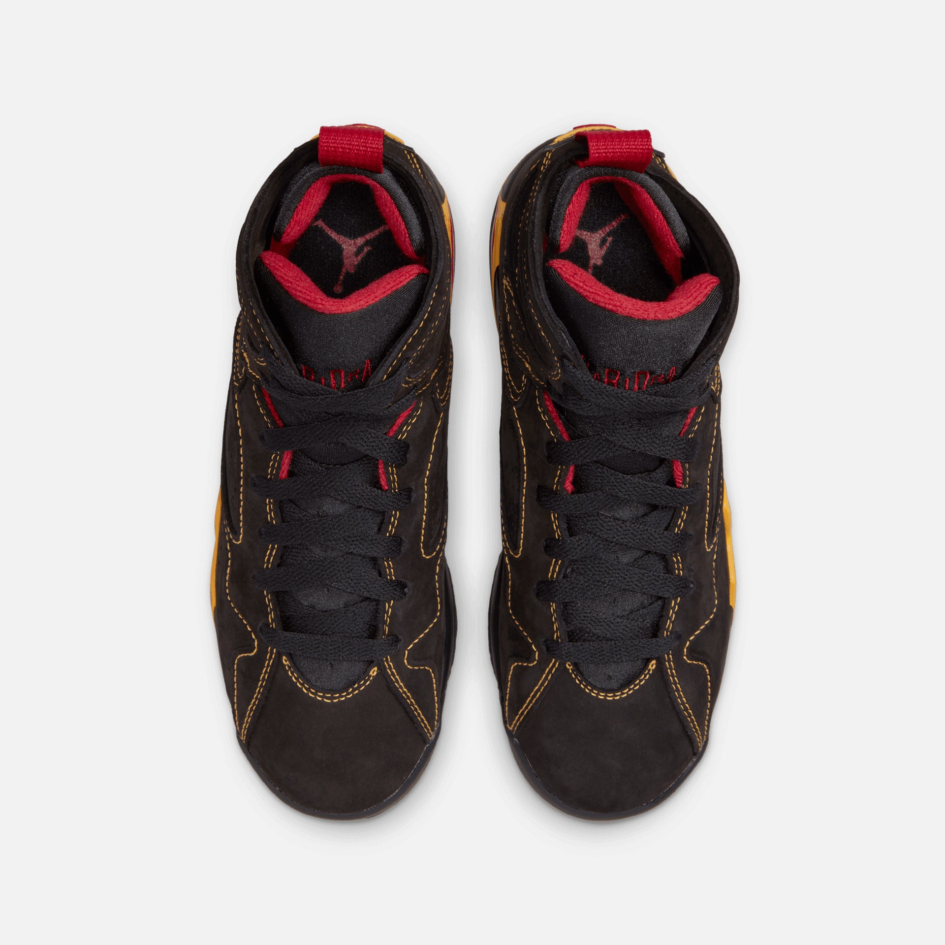 Nike Grade School Air Jordan 7 Retro - Black / Citrus / Varsity Red