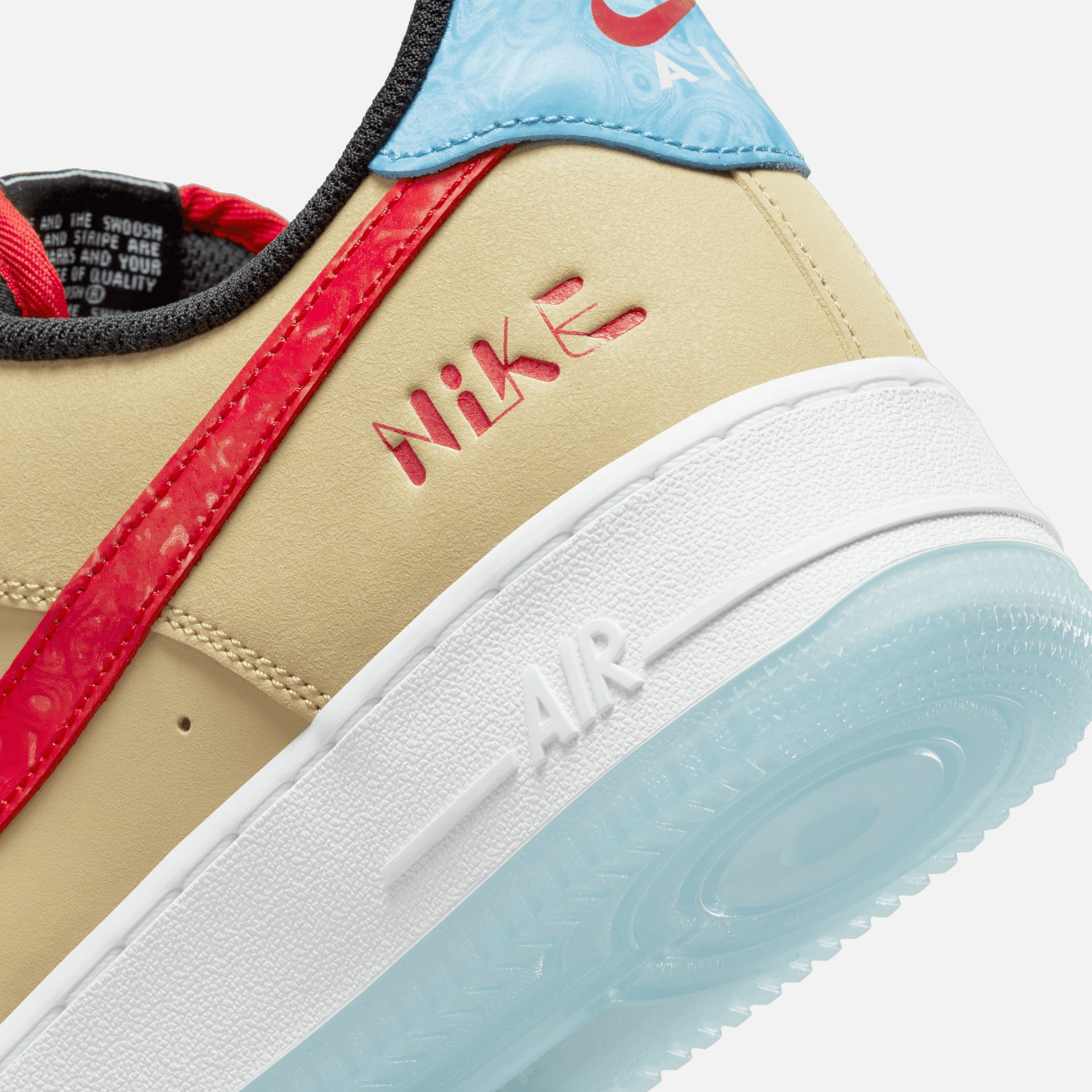 Nike Air Force 1 Lv8 Life On Mars - Tan / Red