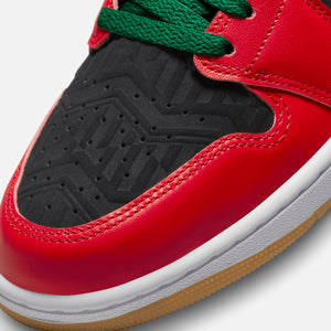 Nike Air Jordan 1 Mid SE - Black / Fire Red / White / Malachite