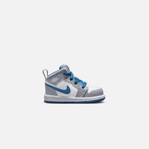Air Jordan Toddler 1 Mid - Cement Grey / White / True Blue