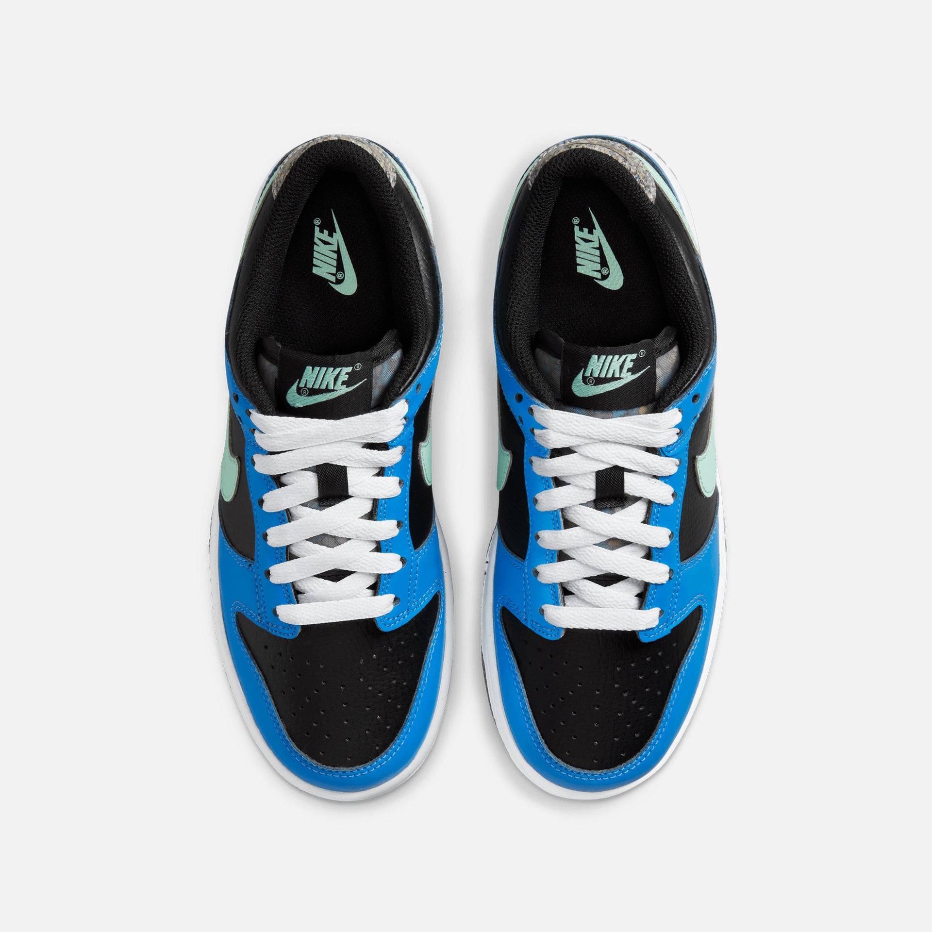 Nike GS Dunk Low SE - Black / Mint Foam / Light Photo Blue