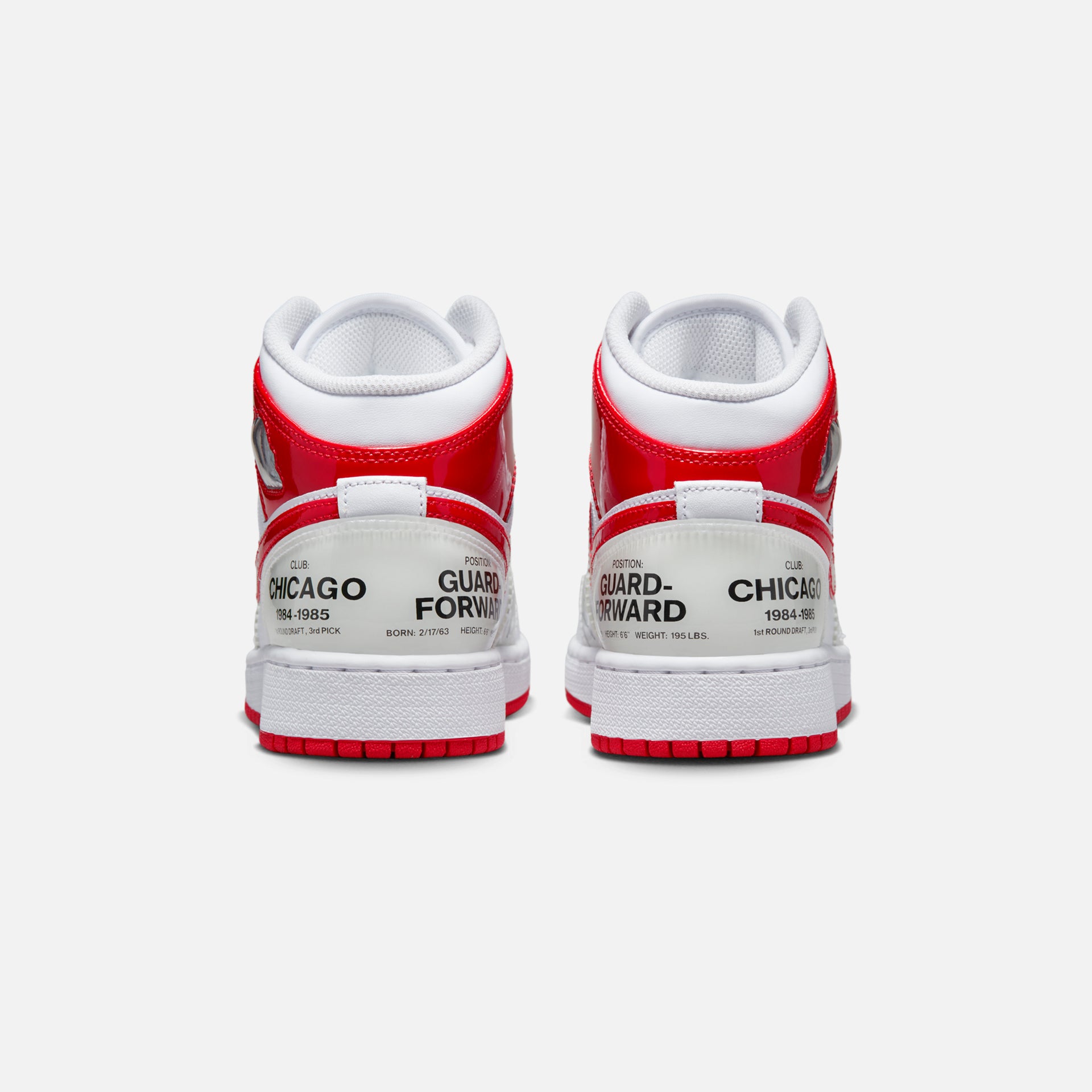 Nike Grade School Air Jordan 1 Mid SS - White / University Red