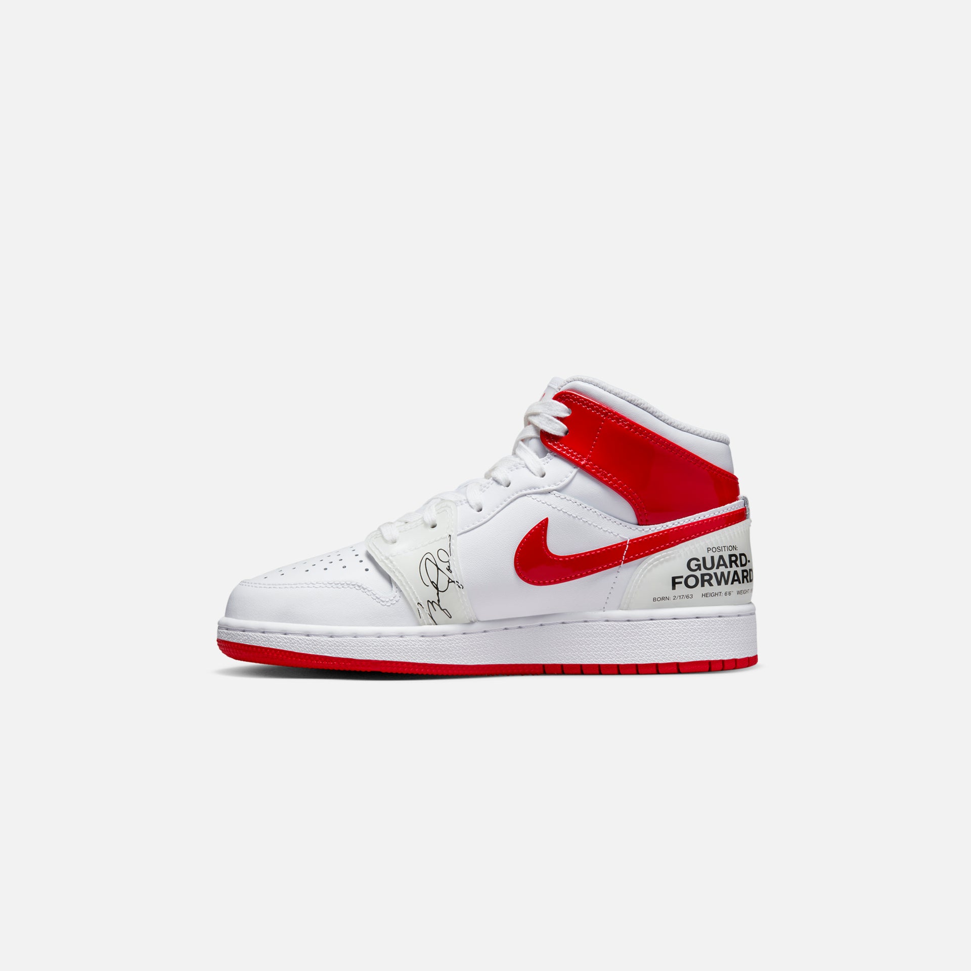 Nike Grade School Air Jordan 1 Mid SS - White / University Red