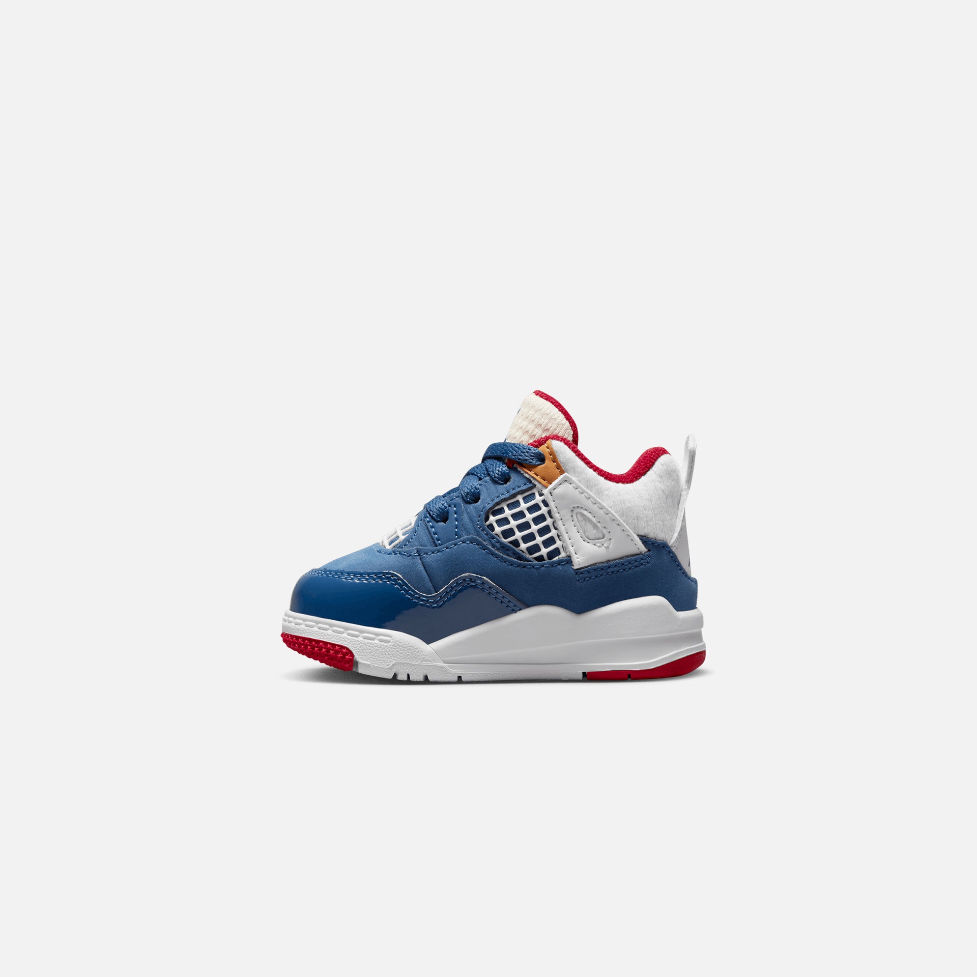 Nike Toddler Air Jordan 4 Retro - French Blue / White / Gym Red / Pearl White