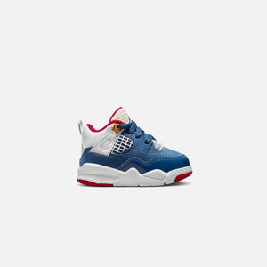Nike Toddler Air Jordan 4 Retro - French Blue / White / Gym Red / Pearl White