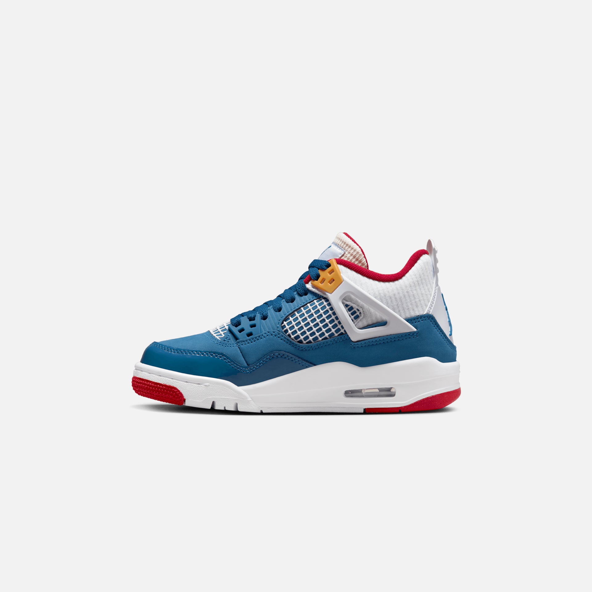 Nike Grade School Air Jordan 4 Retro - French Blue / White / Gym Red / Pearl White