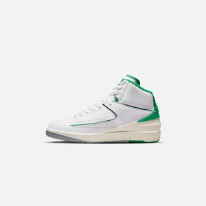 Air Jordan 2 Retro - White / Lucky Green
