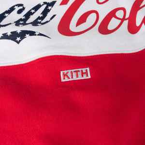 Kith x Coca-Cola Paneled Crewneck - Red / White / Navy