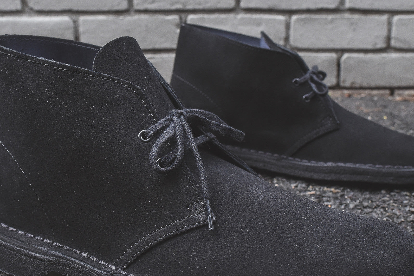 Clarks Desert Boot - Black Suede