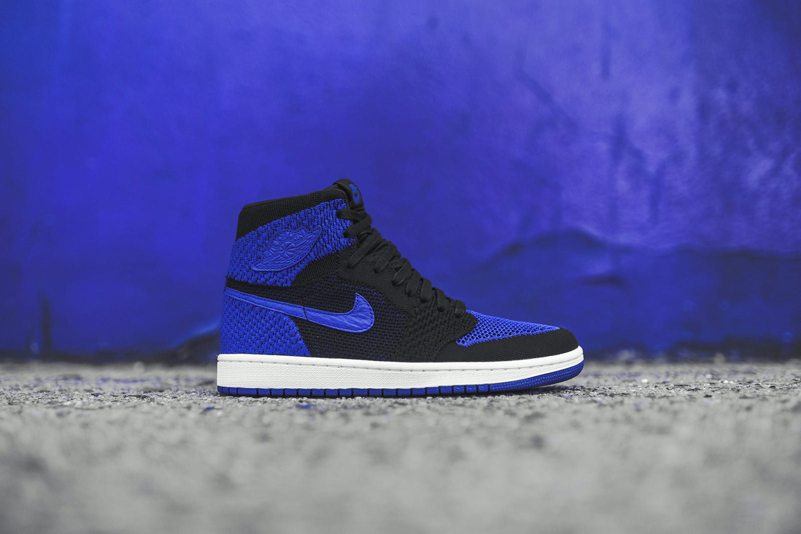 Nike GS Air Jordan 1 Retro FK - Black / Royal
