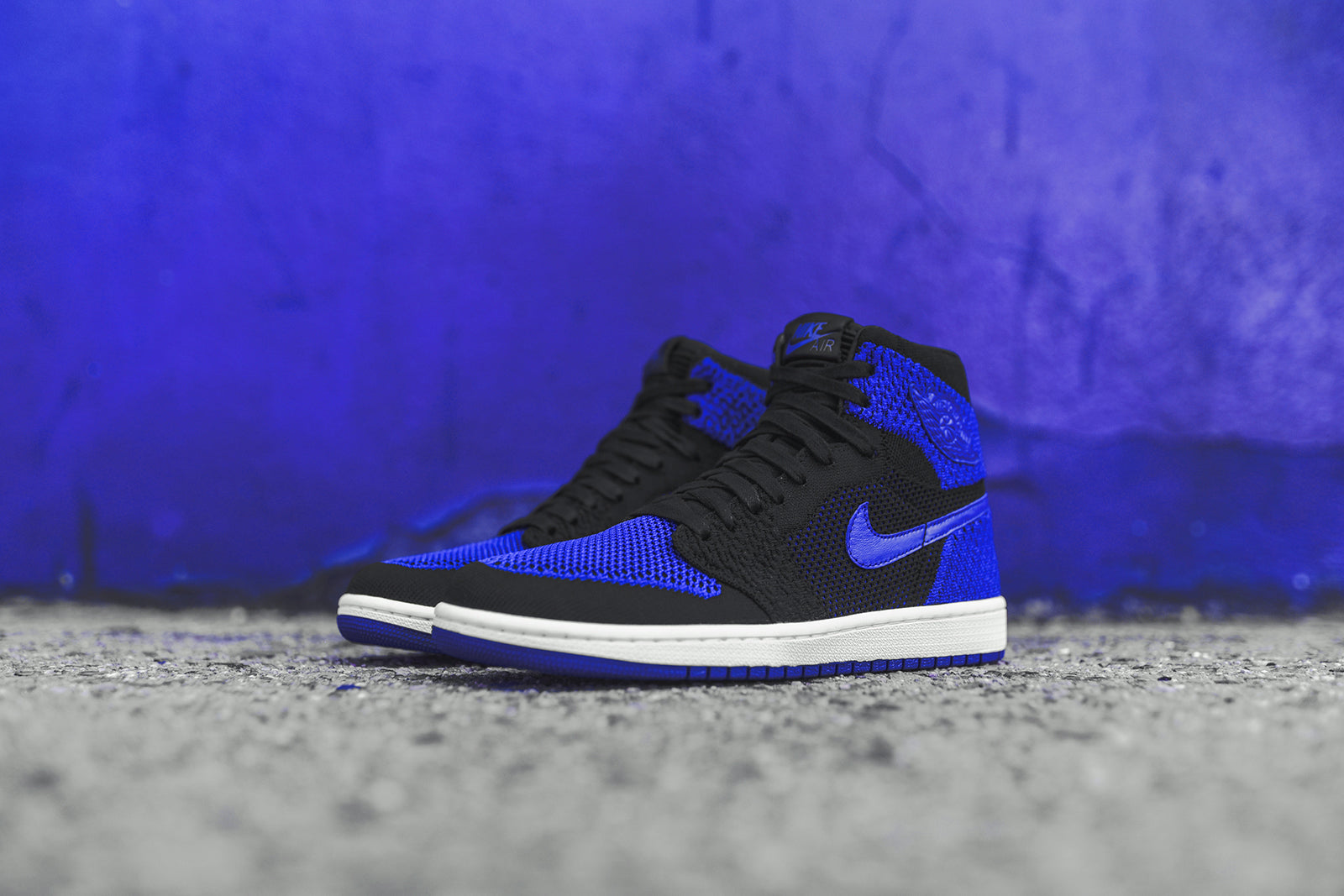 Nike GS Air Jordan 1 Retro FK - Black / Royal
