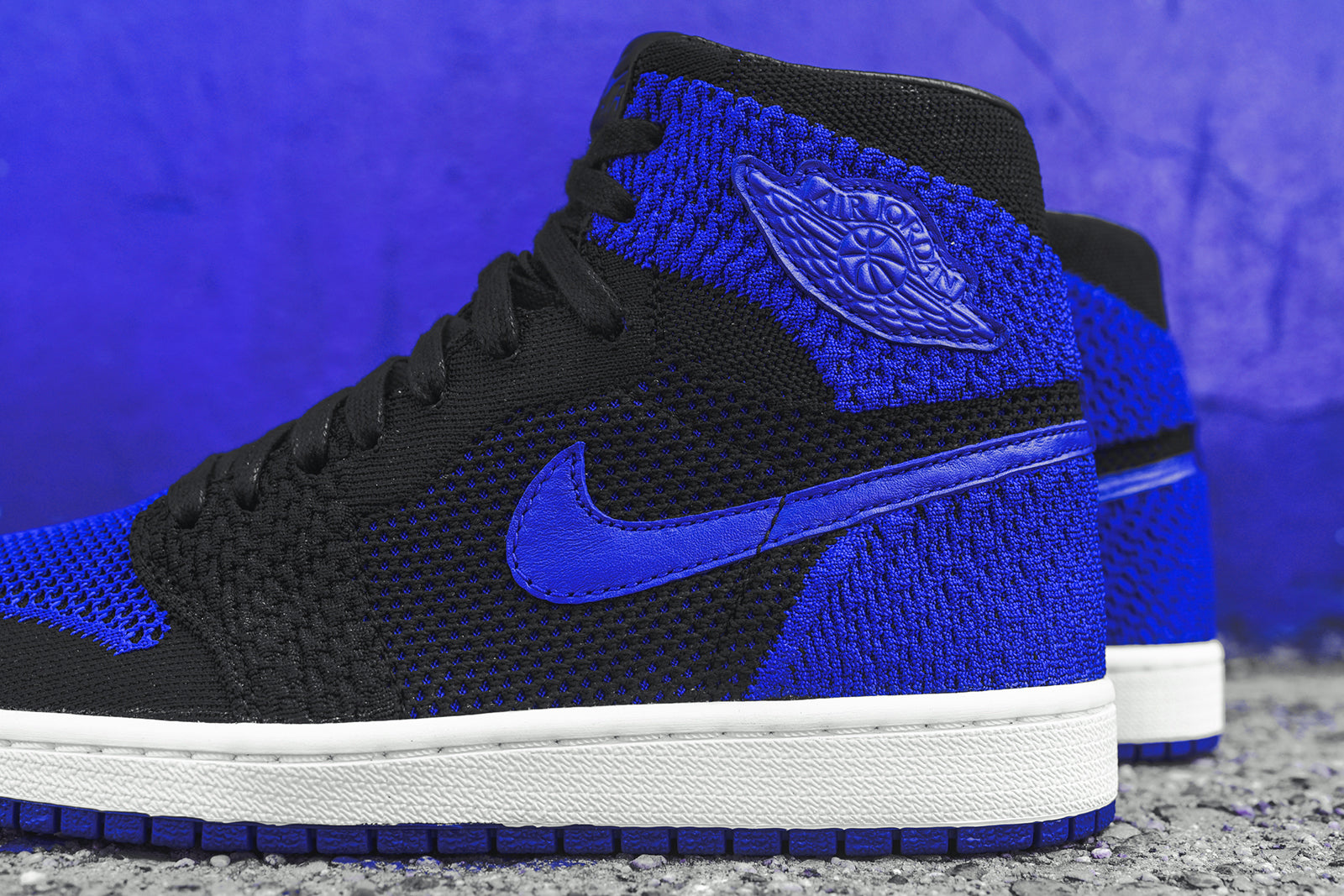 Nike GS Air Jordan 1 Retro FK - Black / Royal
