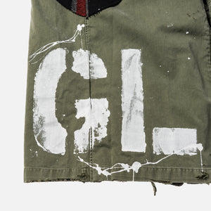 Kith x Greg Lauren Plaid Military Trench Artist Coat - Red / Black / Olive