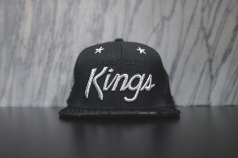 JUST DON Stars LA Kings Script Logo - Black / Black