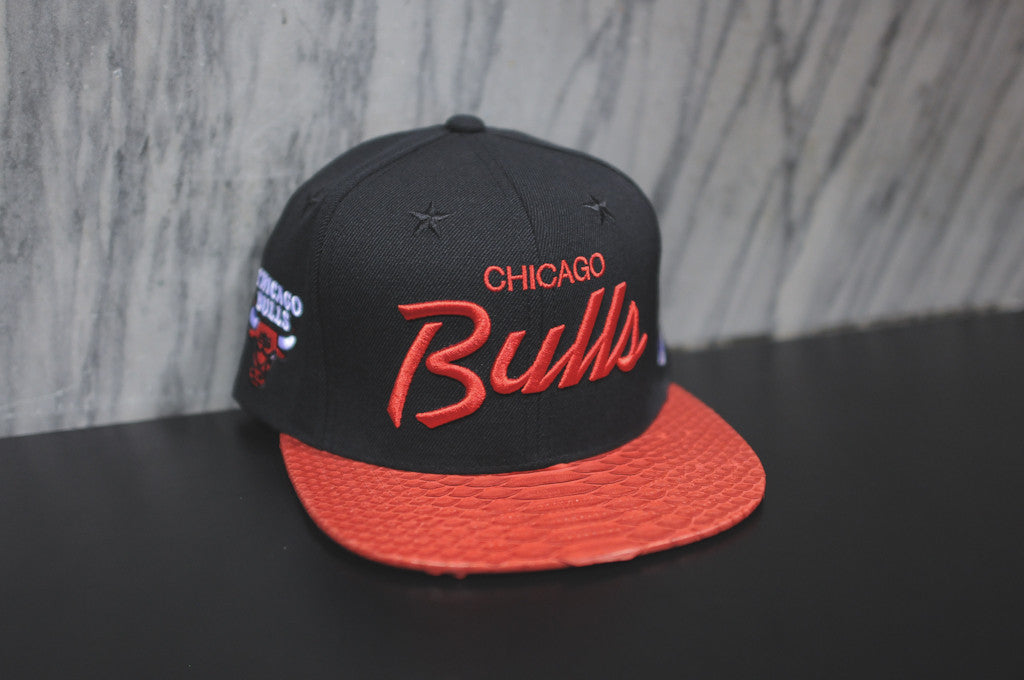 JUST DON Stars Bulls Script Logo - Black / Red
