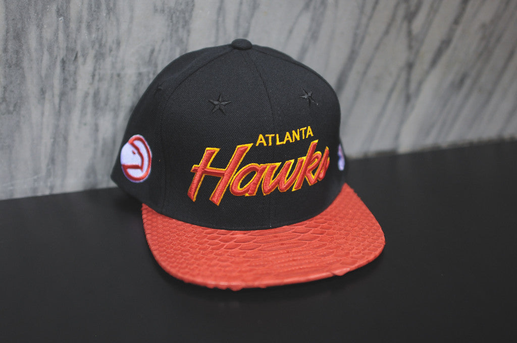 JUST DON Stars Hawks Script Logo - Black / Red