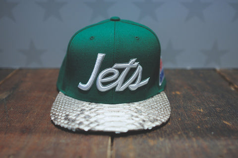 JUST DON Super Bowl New York Jets Script Logo - Green / Natural