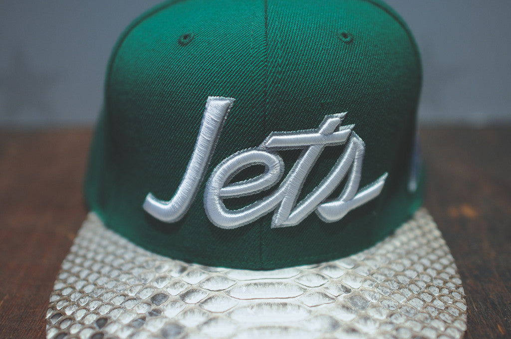 JUST DON Super Bowl New York Jets Script Logo - Green / Natural