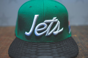JUST DON Super Bowl New York Jets Script Logo - Green / Black