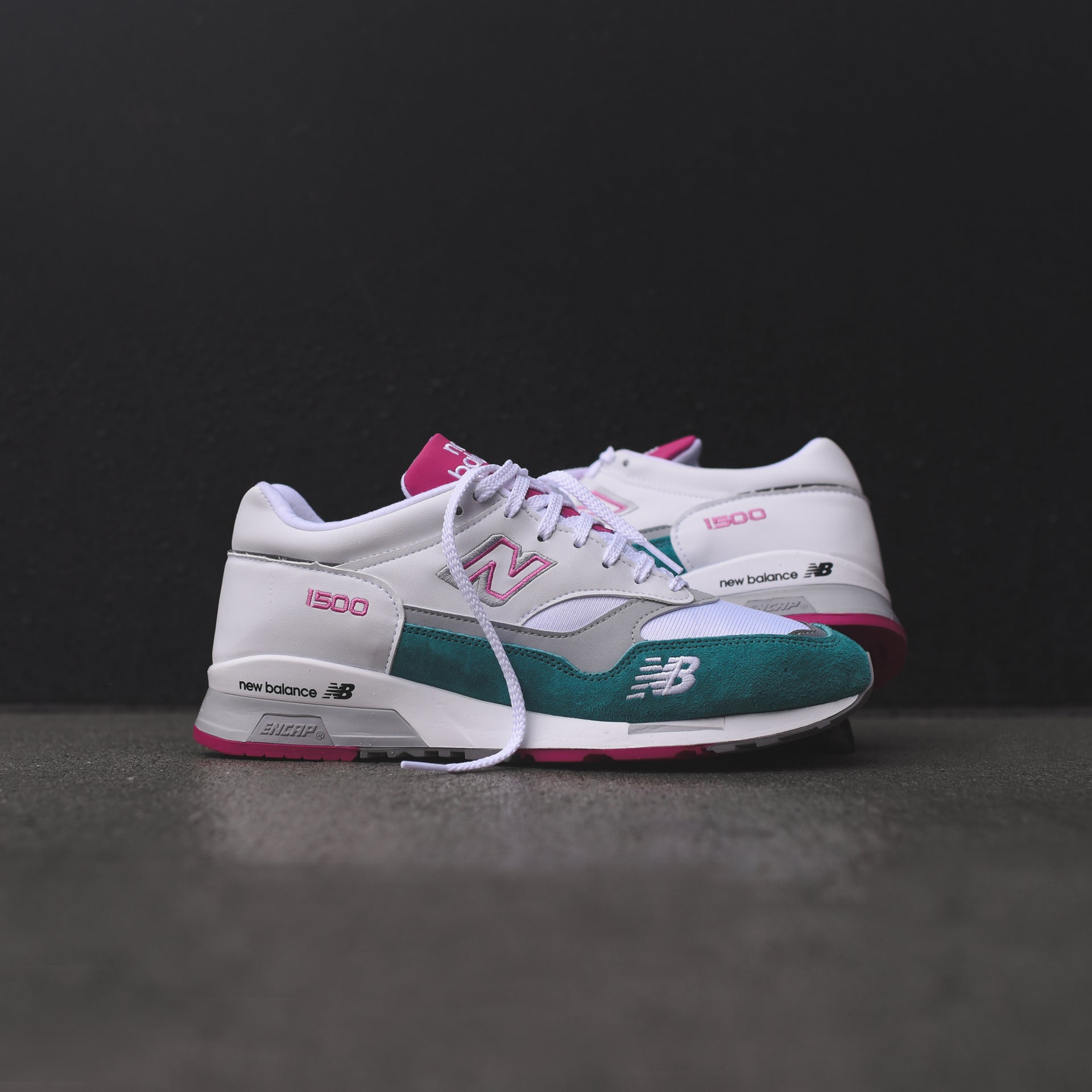 Sneakers New Balance 15 Wtp New Balance ML1500V1 White Teal – Kith