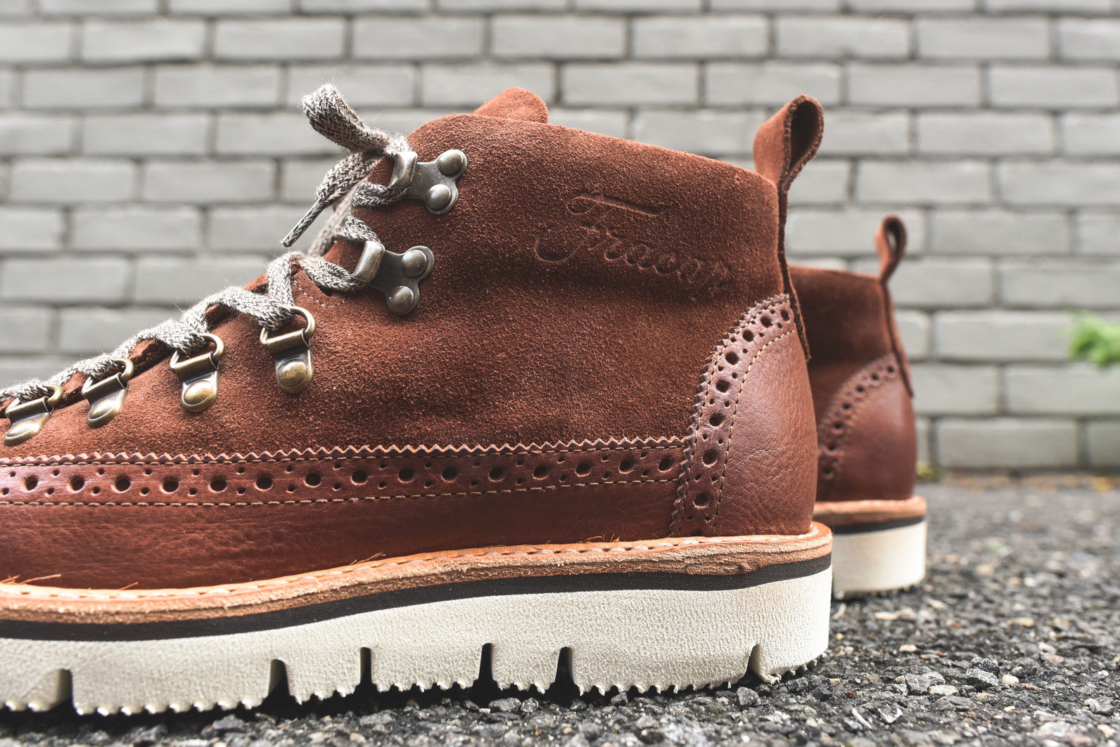 Fracap Brogue Boot - Brown