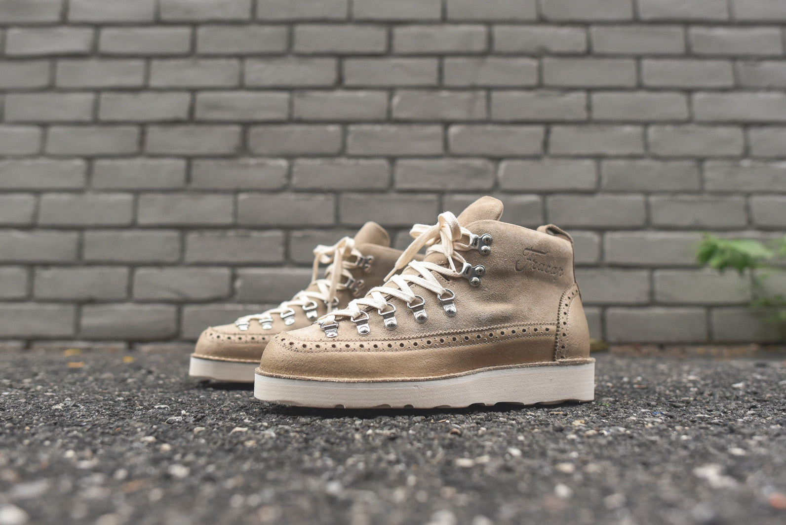 Fracap Brogue Boot - Beige