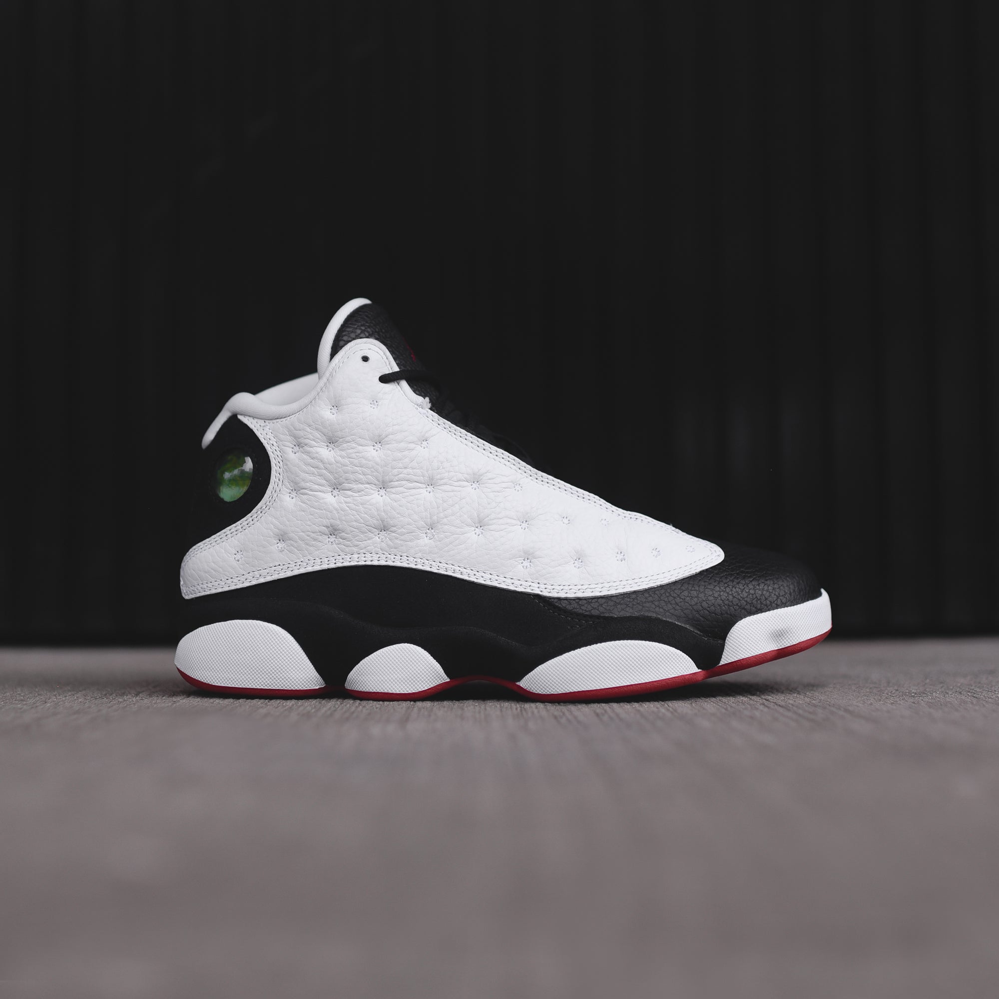 Black white and clearance red jordan 13