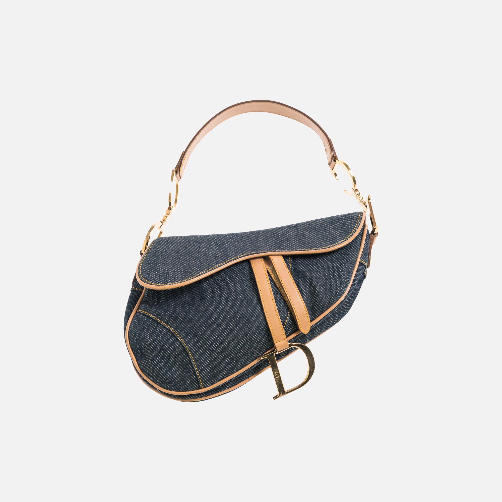 Dior Oblique Saddle Bag Denim Kith