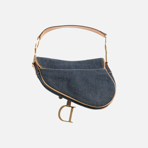 Dior Oblique Saddle Bag - Denim