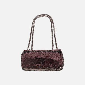 Chanel Sequin Shoulder Bag - Burgundy