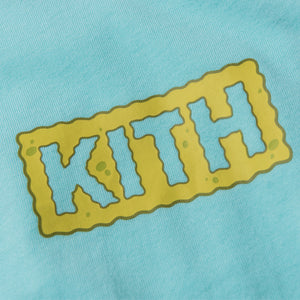 Kith Kids x SpongeBob Logo L/S Tee - Aqua