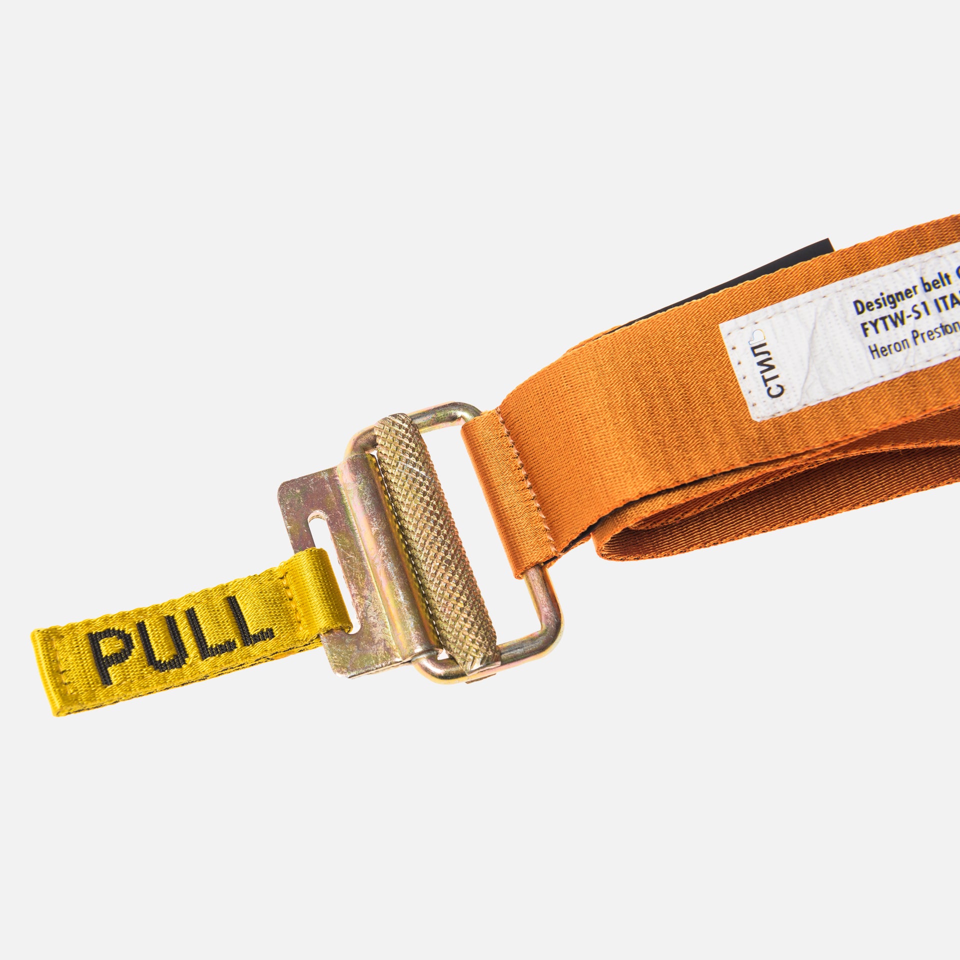 Heron Preston x NASA Jacquard Tape Belt - Orange / Black