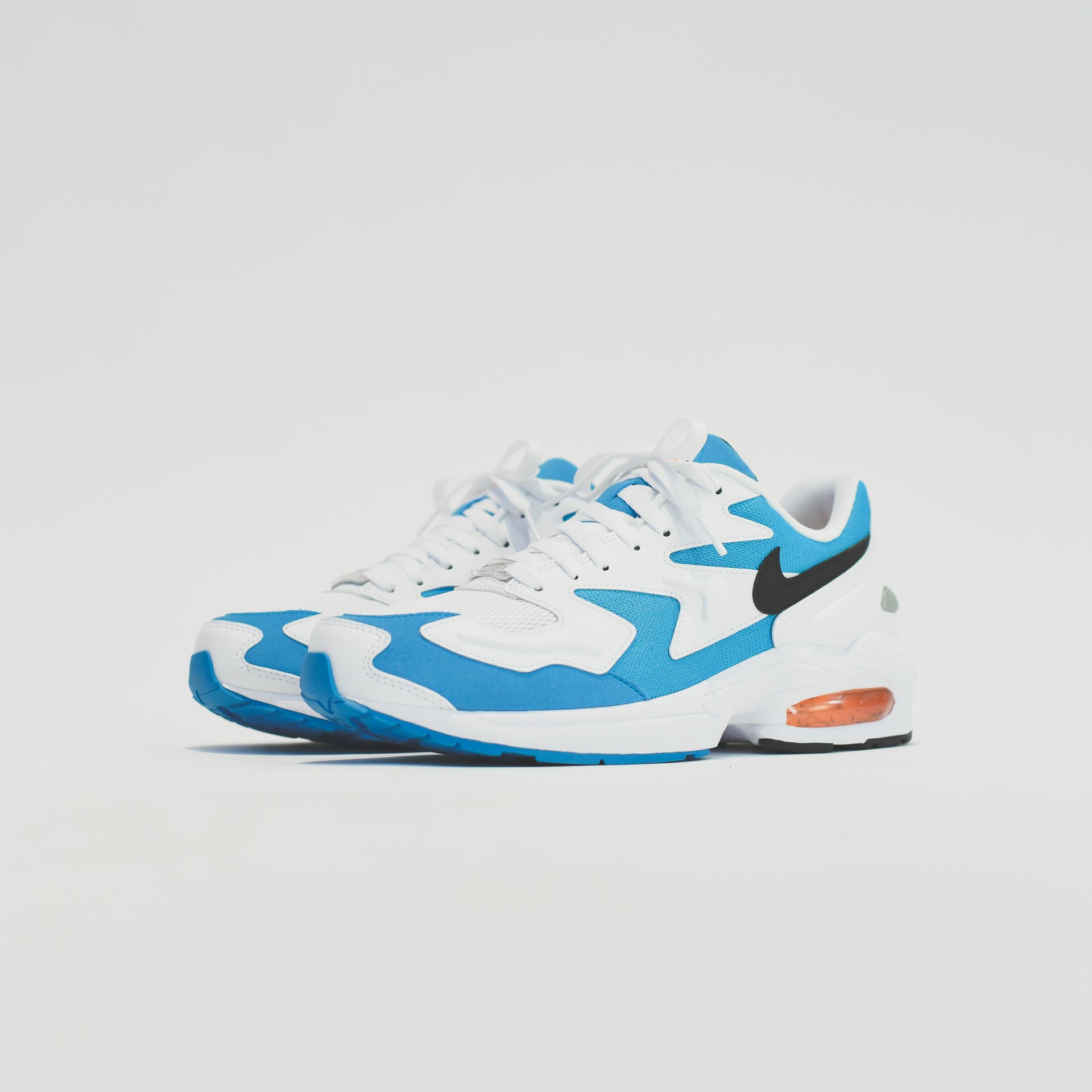 Nike Air Max 2  Light - White / Black / Blue Lagoon / Laser Orange