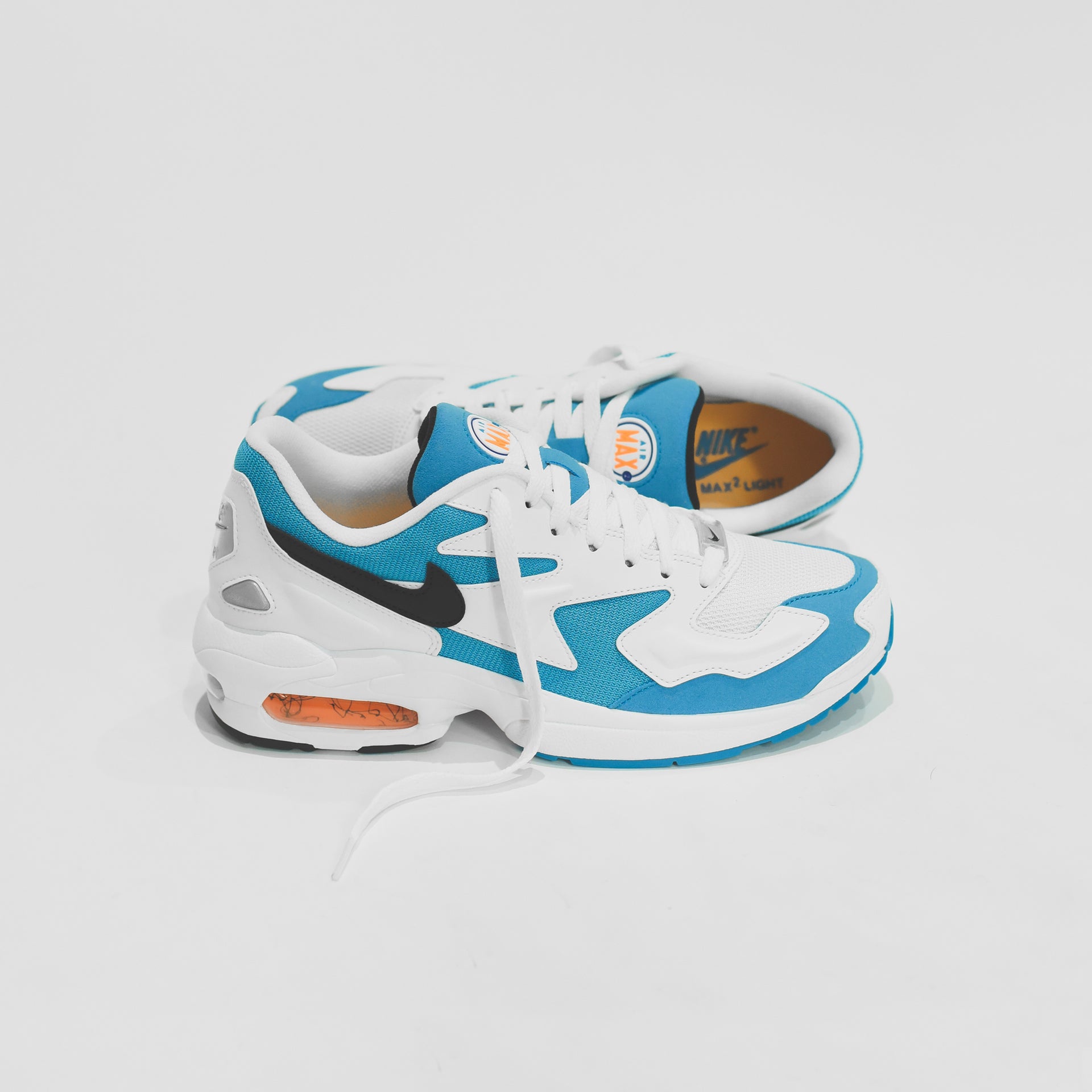 Nike Air Max 2  Light - White / Black / Blue Lagoon / Laser Orange