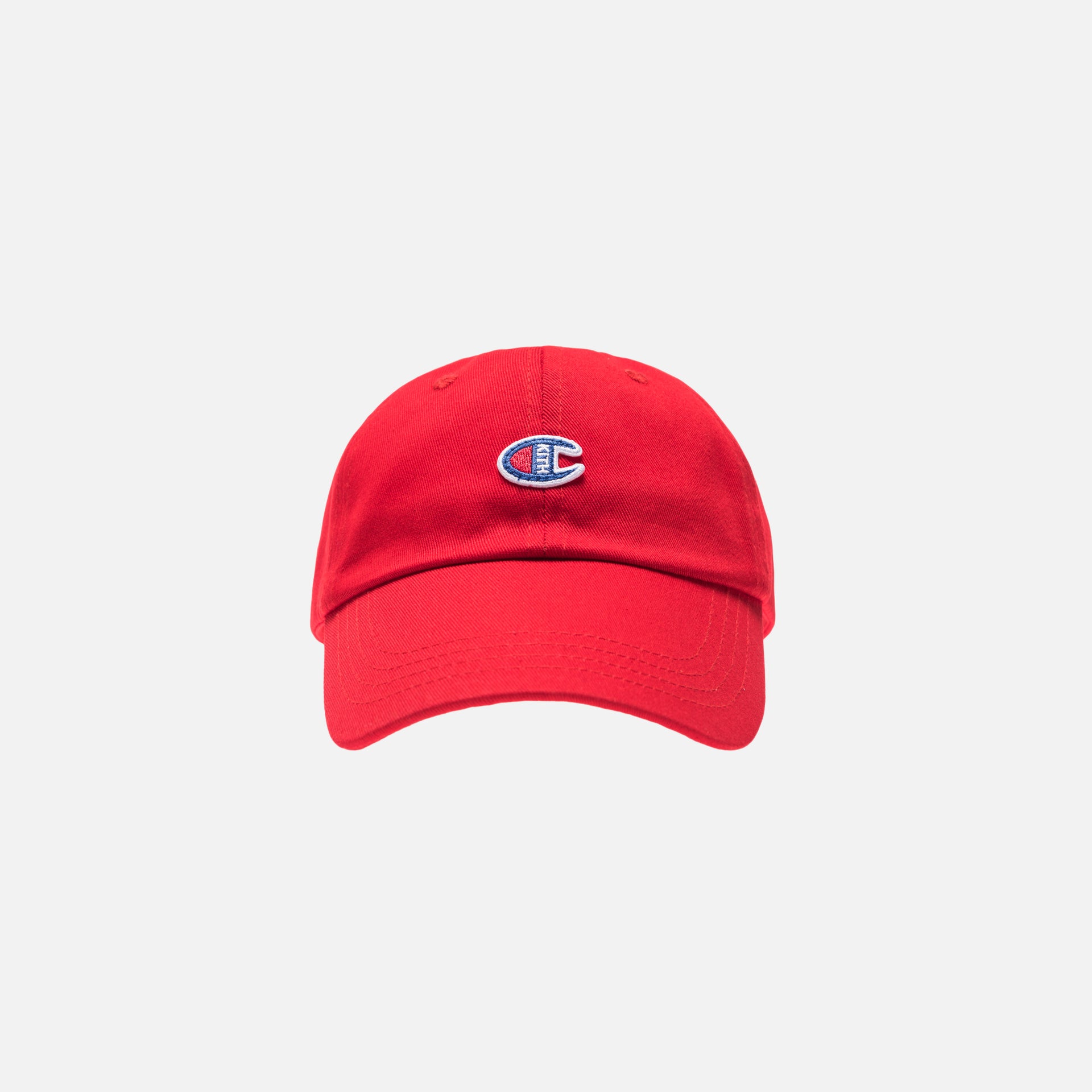 Kith x Champion C Patch Hat - Red