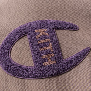 Kith x Champion Logo Hoodie - Cinder