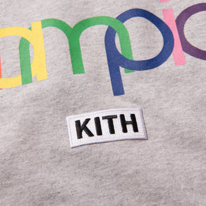 Kith x Champion Double Logo Tee - Heather Grey
